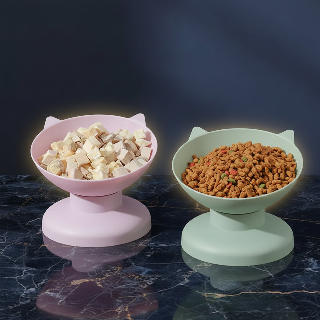 pet bowl stable base no spill feeding