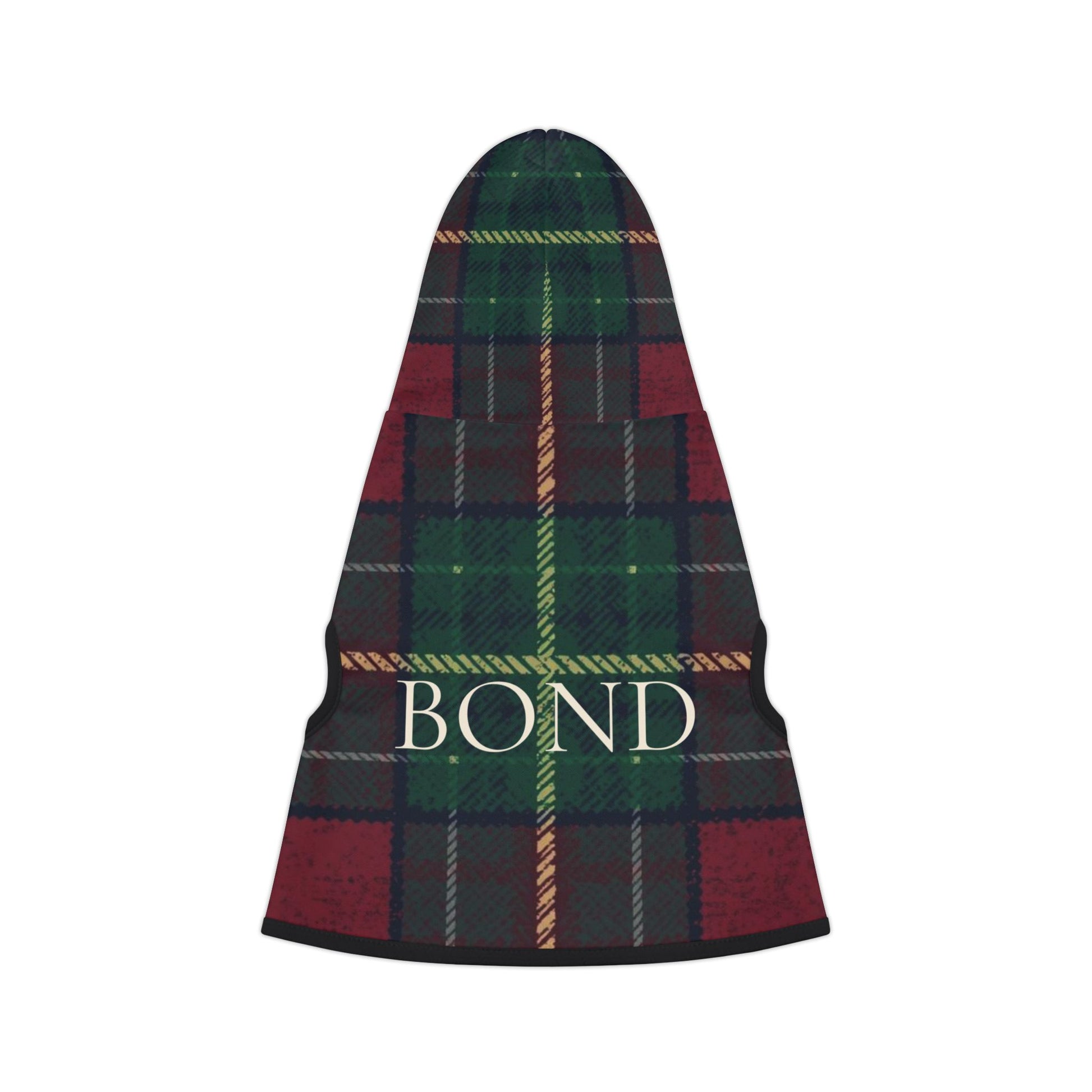 Minimal BOND lettering on premium dog hoodie