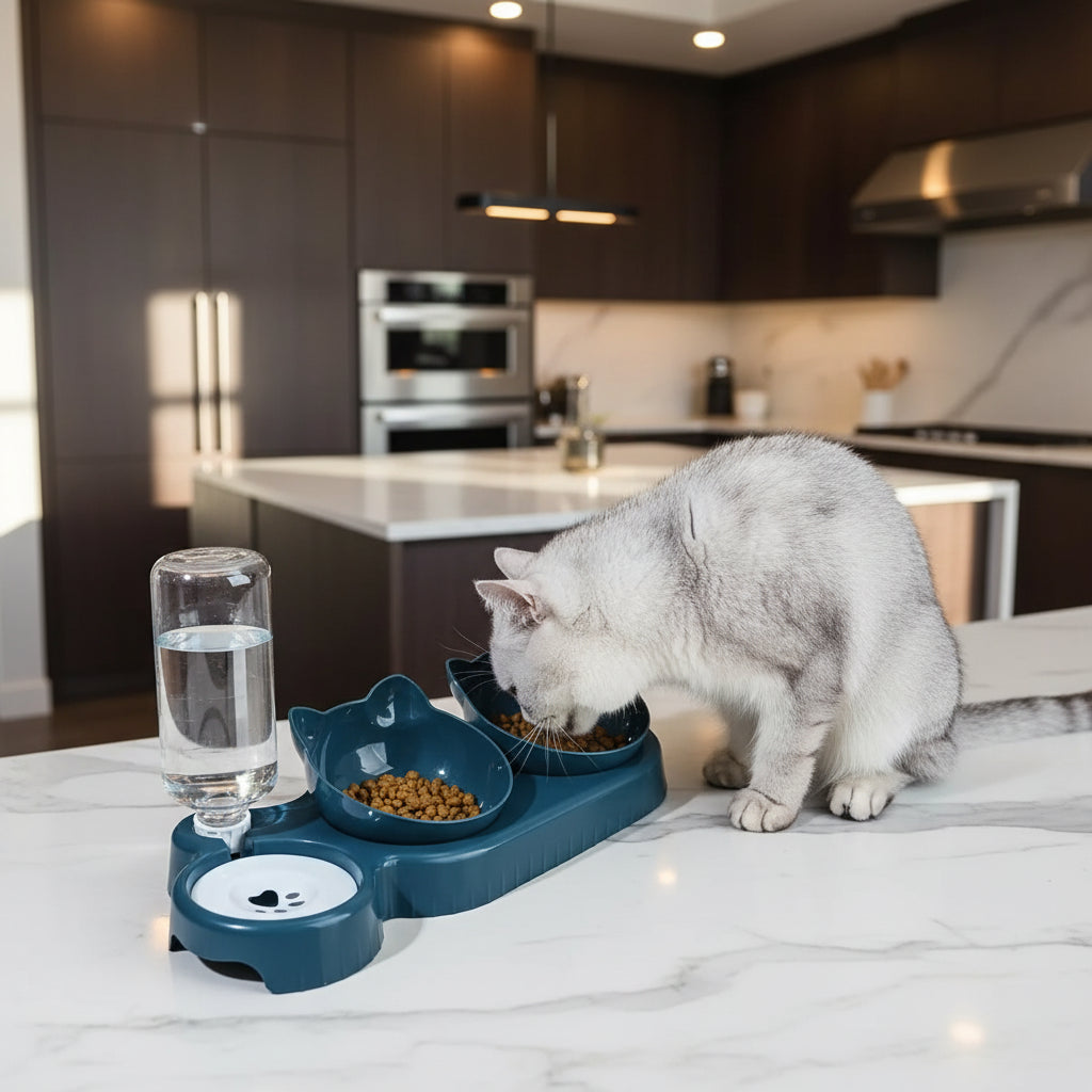 CAT BOWL WATER BOTTLE FEEDER