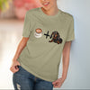 ☕ Coffee and Dachshunds Organic T-Shirt – Eco-Friendly AND Stylish for Dog Lovers
