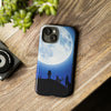 Sniffwagglendwalk™ Multi Dog Design Tough Phone Case. MOON -2