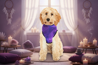 Cozy purple hoodie for dogs featuring calming 11:11 angel number symbolism