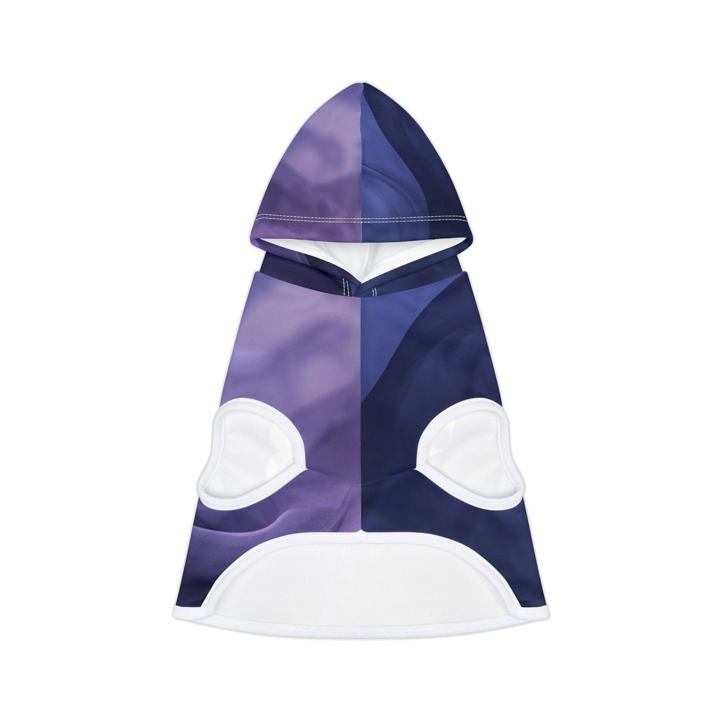 Cozy purple swirl dog hoodie with 333 design