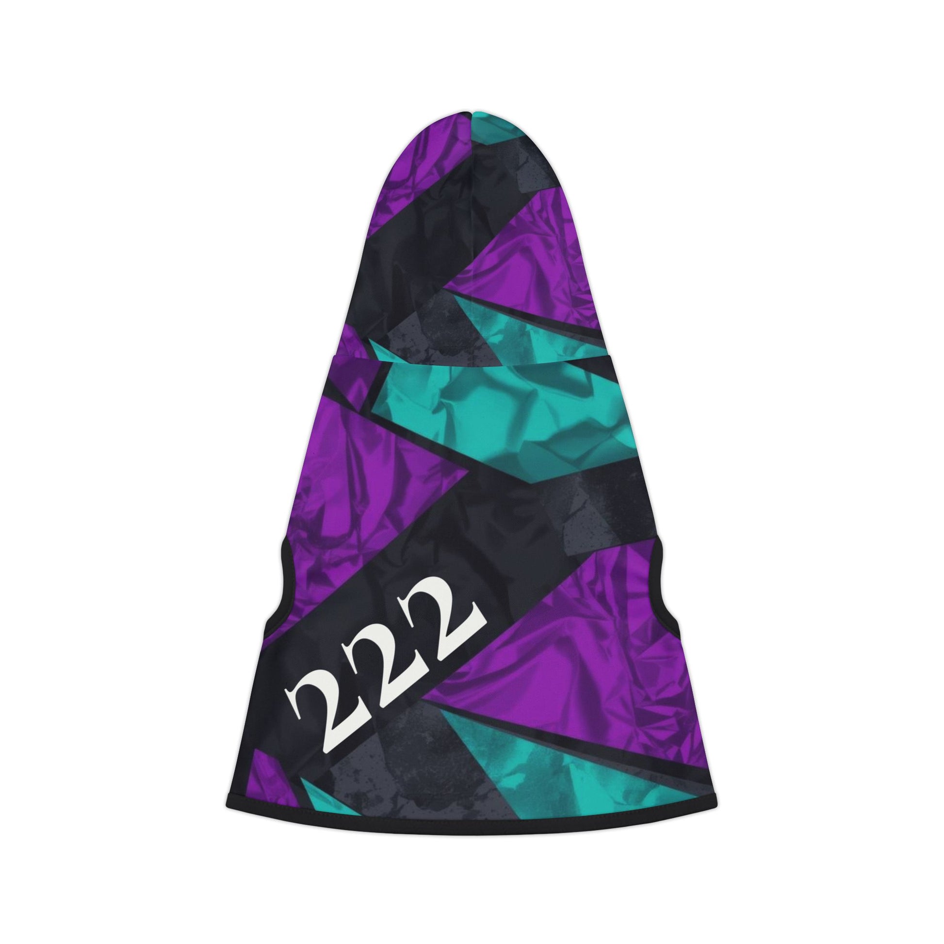 Lightweight polyester dog hoodie with tailored fit