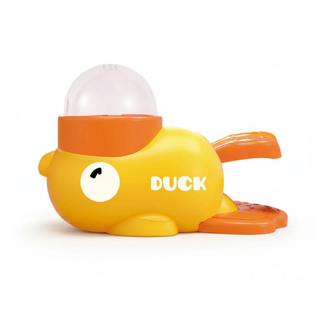 easy to refill and clean duck dog treat dispenser toy for daily use