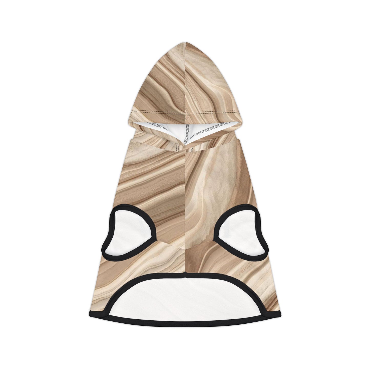 Flexible dog hoodie designed for natural movement