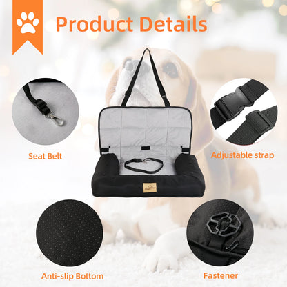 foldable portable dog car seat bed storage
