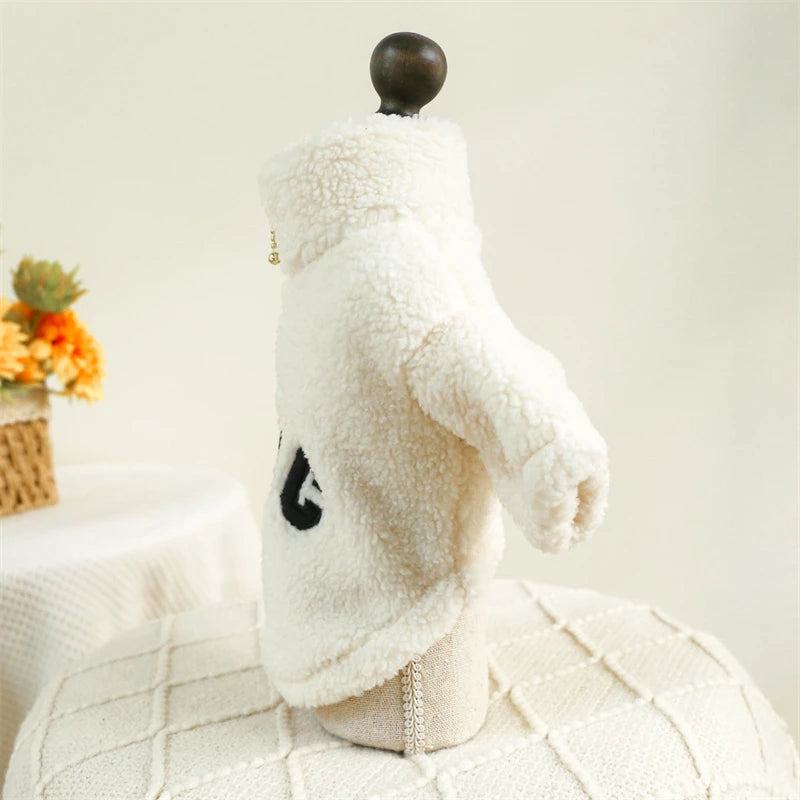 French Bulldog in windproof fleece jacket