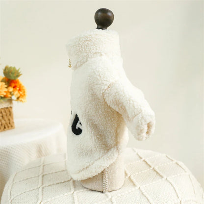 French Bulldog in windproof fleece jacket