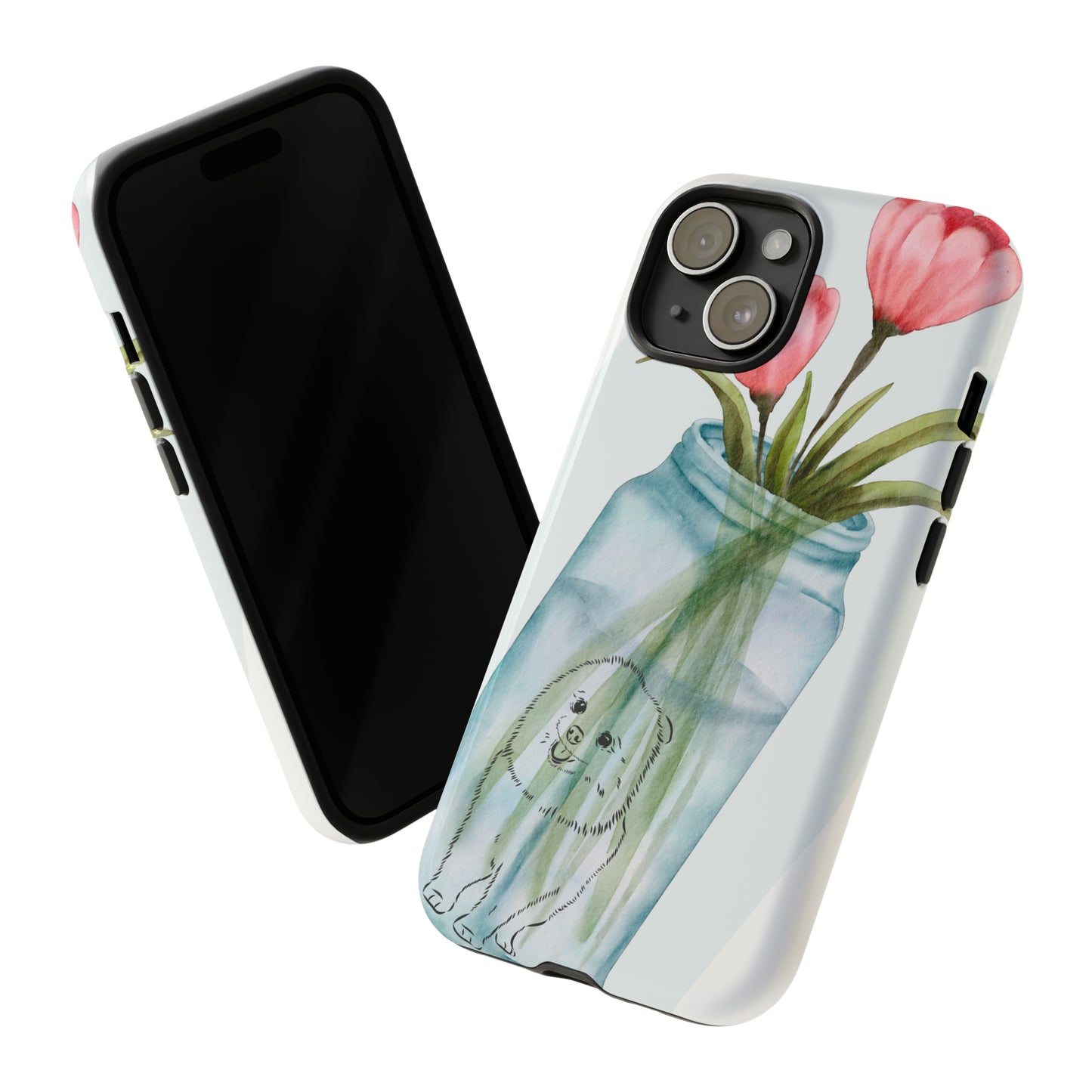 Sniffwagglendwalk™ Dog vase Design Tough Phone Case. - Sniff Waggle And Walk