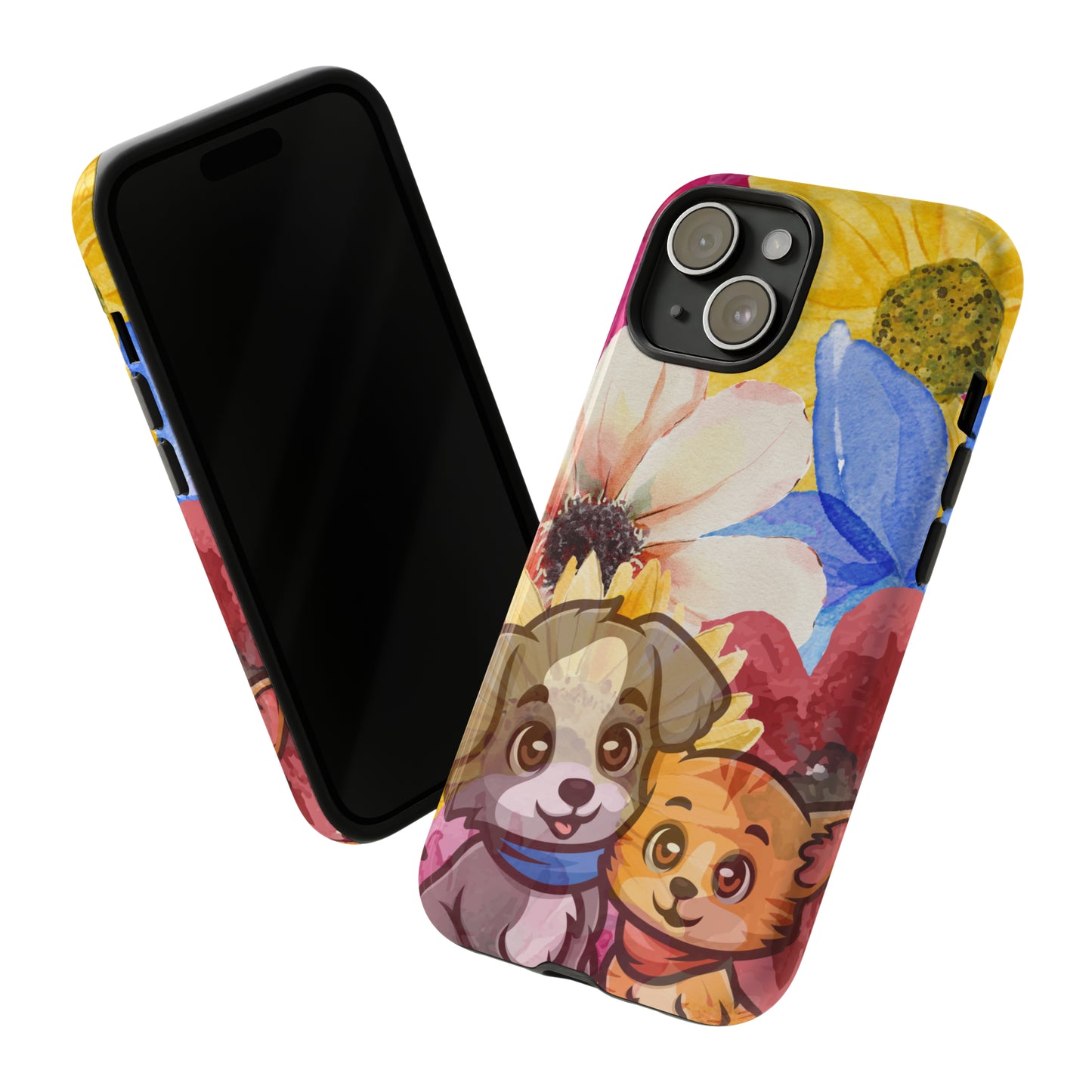 Sniffwagglendwalk™ Dog and cat Design Tough Phone Cases. - Sniff Waggle And Walk