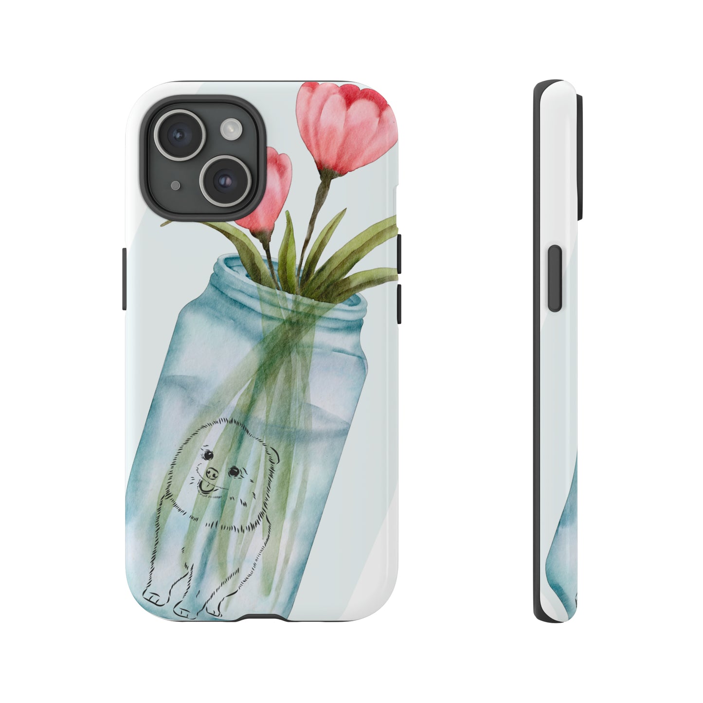 Sniffwagglendwalk™ Dog vase Design Tough Phone Case. - Sniff Waggle And Walk