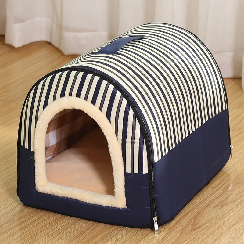 Sniffwagglenwalk™ Indoor Dog House: Soft Cozy Foldable Dog Cave Bed. - Sniff Waggle And Walk