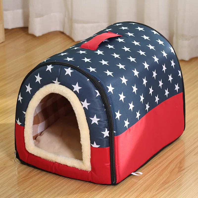 Sniffwagglenwalk™ Indoor Dog House: Soft Cozy Foldable Dog Cave Bed. - Sniff Waggle And Walk