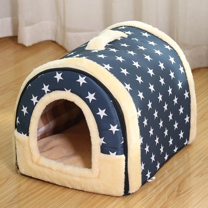 Sniffwagglenwalk™ Indoor Dog House: Soft Cozy Foldable Dog Cave Bed. - Sniff Waggle And Walk