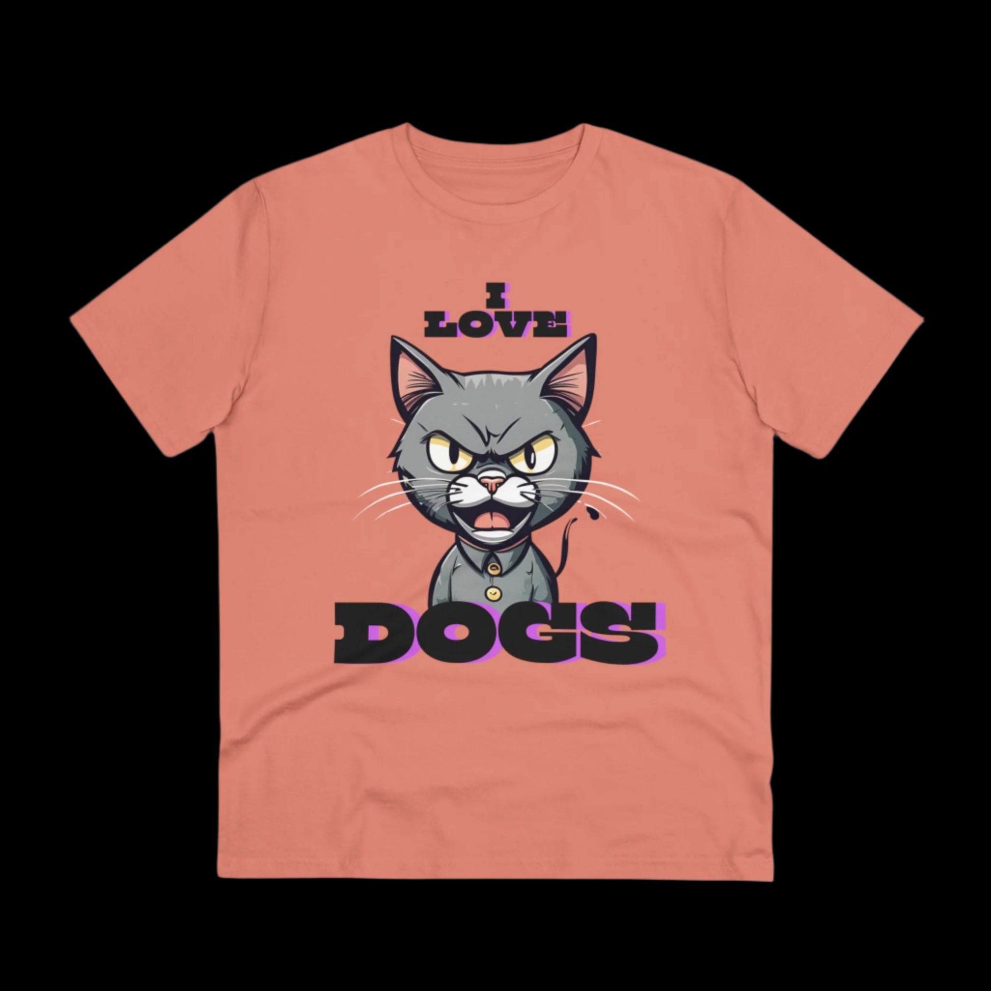 I LOVE DOGS Organic ECO Friendly soft T-shirt - Unisex - Sniff Waggle And Walk 