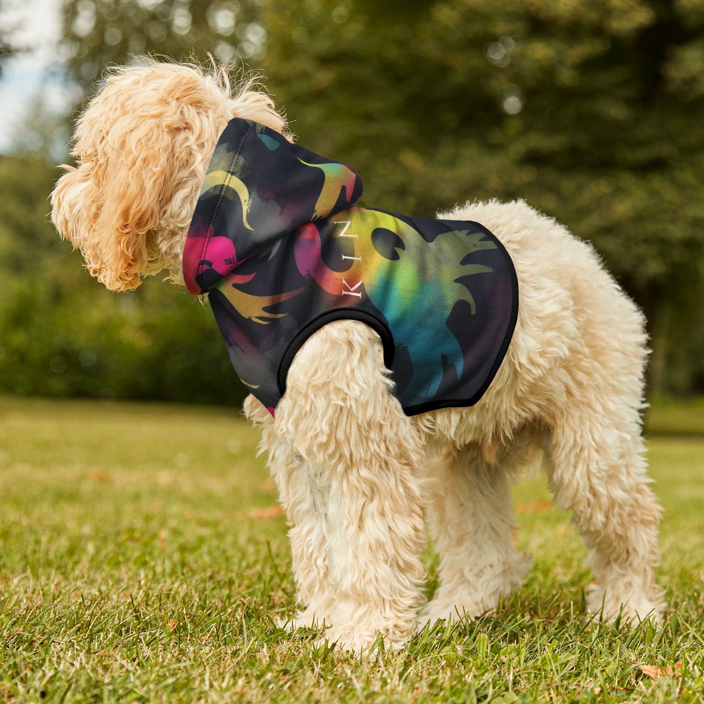 kinetic dog hoodie available for small to large dogs