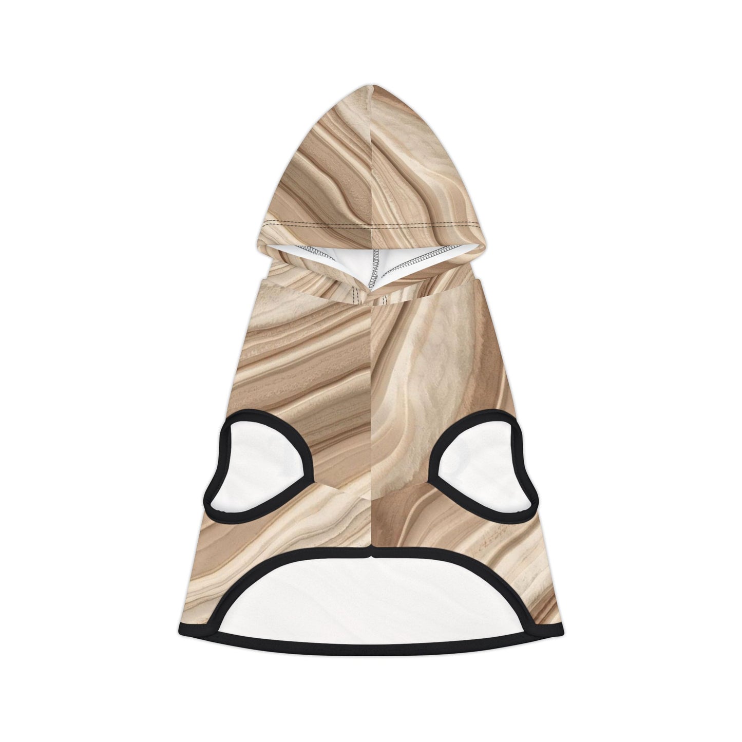 Lightweight polyester pet hoodie designed for relaxed comfort