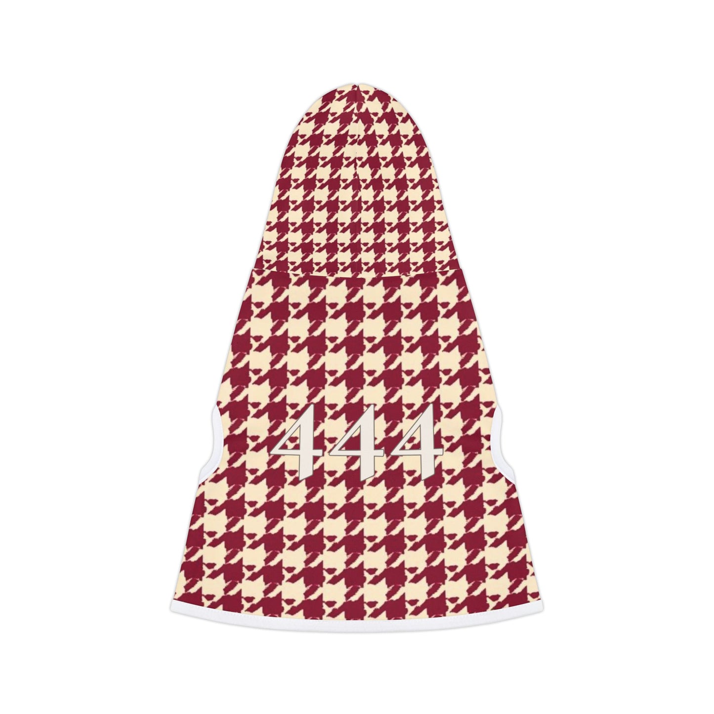 Minimal dog hoodie symbolising protection and balance