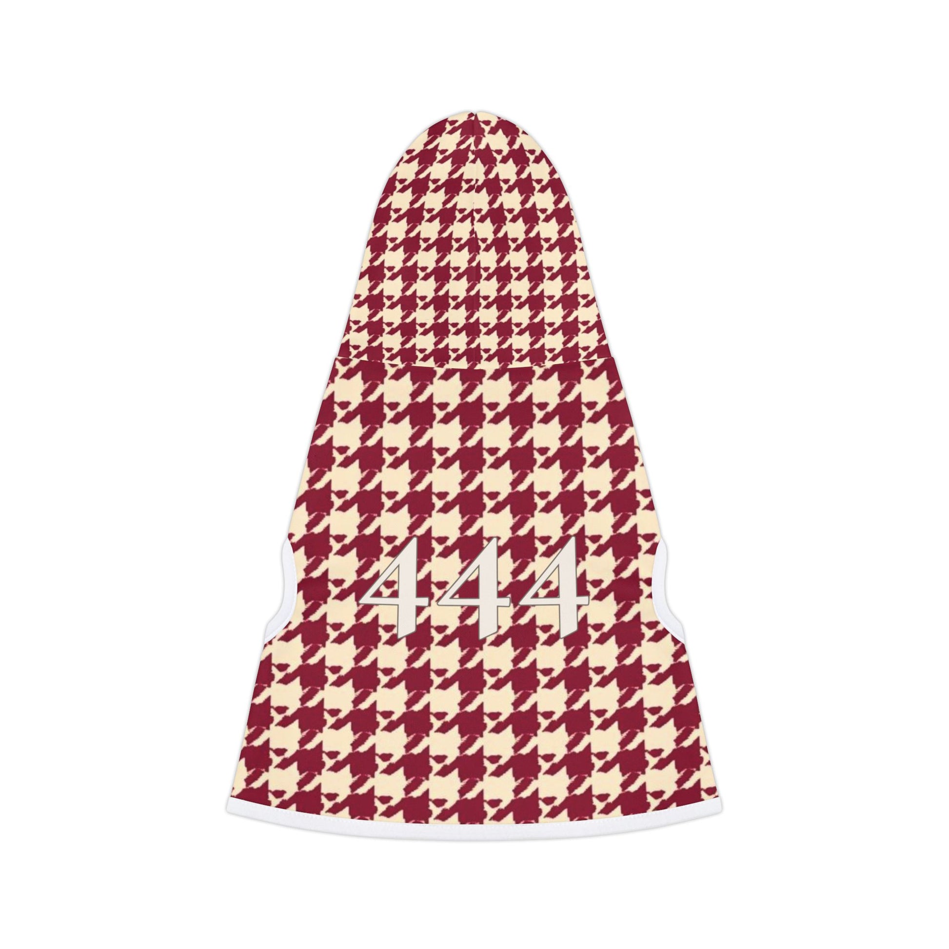 Minimal dog hoodie symbolising protection and balance