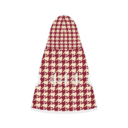 Minimal dog hoodie symbolising protection and balance