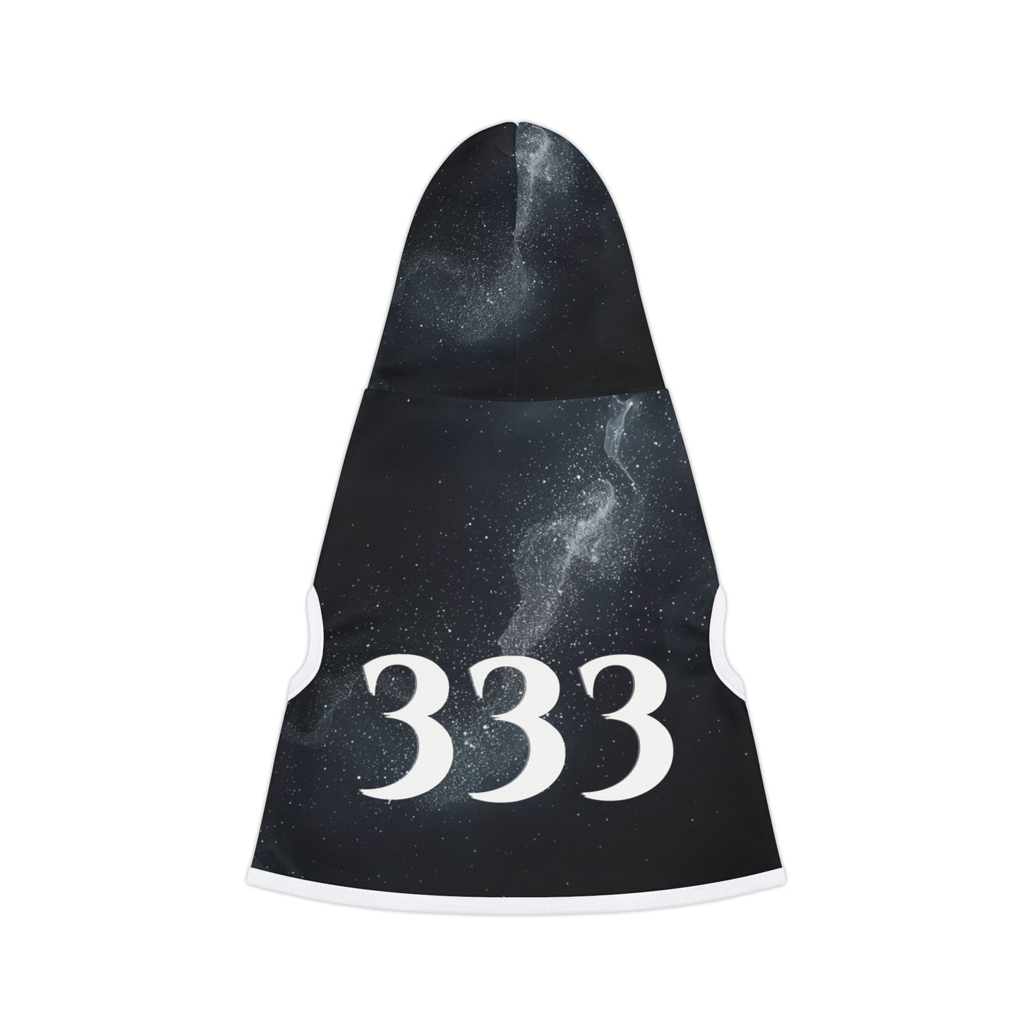 cosmic pet hoodie with celestial pattern