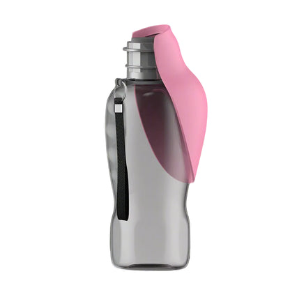 pink dog  Water Bottle 800ml. - Sniff Waggle And Walk