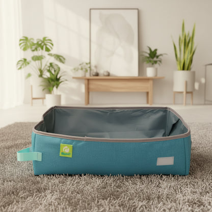 pawport-foldable-cat-litter-box-gray-lifestyle