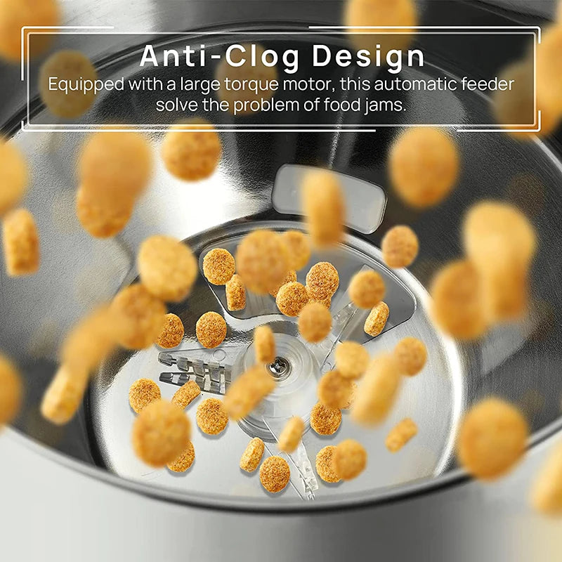 Automatic pet food dispenser 4.5 litre large capacity