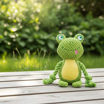 Set of colorful animal-themed plush toys on a white background