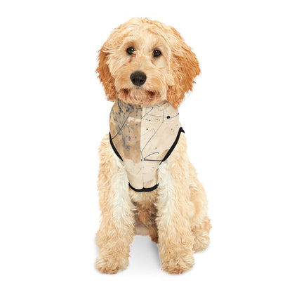 Premium spiritual dog hoodie finished with black trim