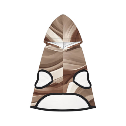 Soft pet hoodie with gentle rib trim and relaxed fit