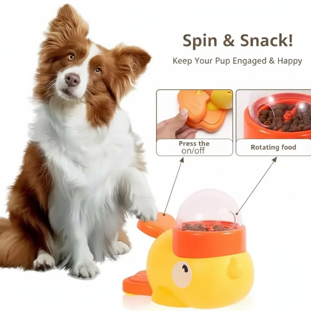 slow feeder dog toy duck design helping prevent choking and bloating
