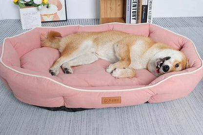 SniffWagglendWalk™ Bite-resistant Pet Ellipse Dog Bed - Sniff Waggle And Walk