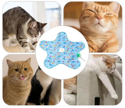 SniffWaggleNWalk™ HuntNest™ Interactive Cat Hunting Toy – Motion Hide & Seek Feather