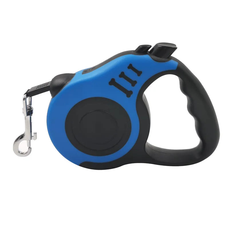 Close-up of RoamLine retractable dog lead nylon cord and steel swivel clip attachment