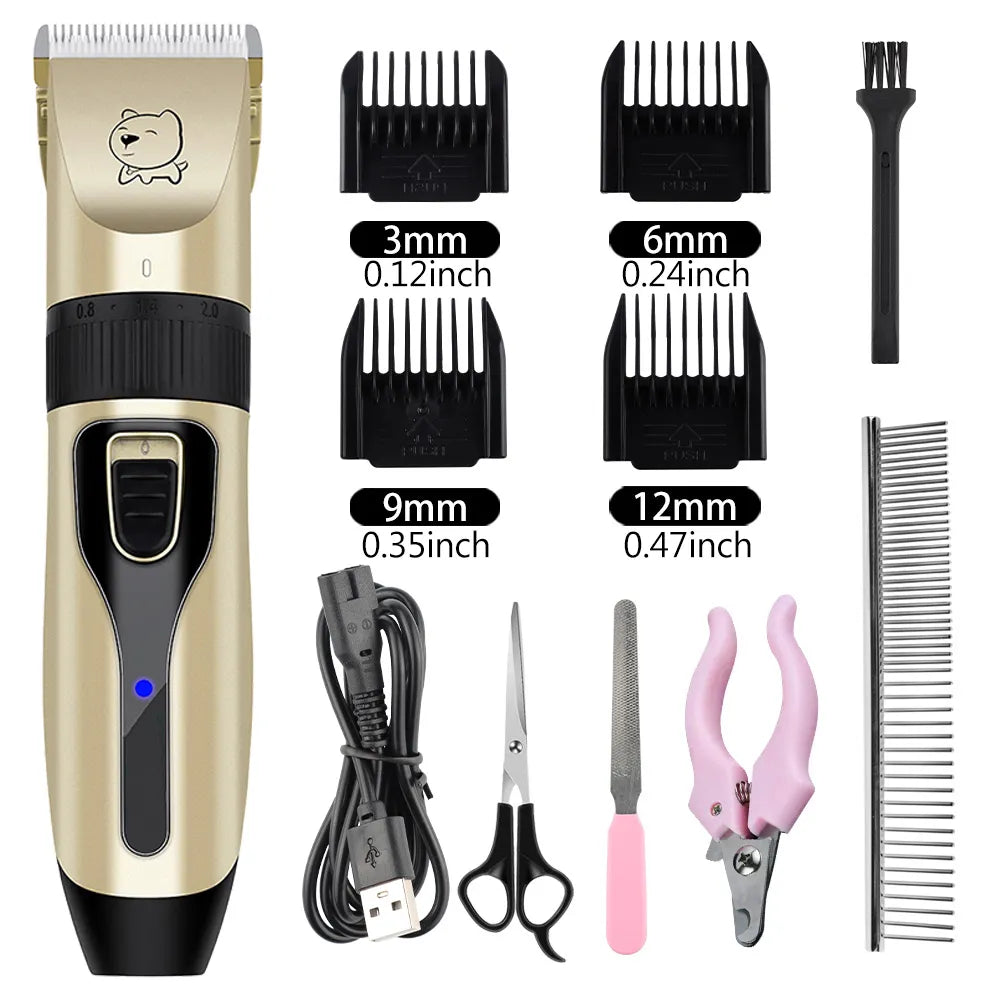 Sniffwagglendwalk® Electrical Grooming Trimmer USB Rechargeable Low Decibel. - Sniff Waggle And Walk