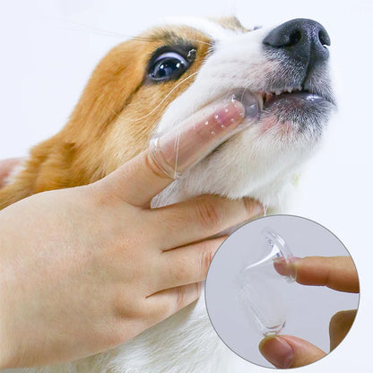 Super Soft Pet Finger Toothbrush. - Sniff Waggle And Walk