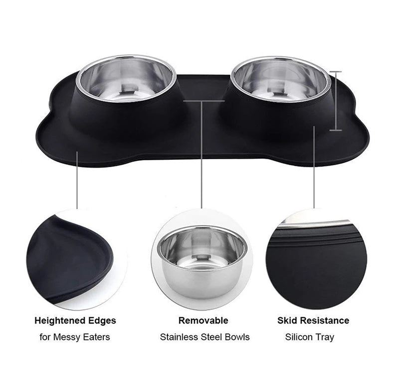 ✨ Eco-Friendly Pet Feeding Set – Say Goodbye to Messy Mealtimes! 🐾-Sniffwaggleandwalk™