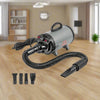 VEVOR 2000W/2.7HP Dog Blow Dryer Adjustable Speed Temperature Control with 4 Nozzles and Extendable Hose for Pet Hair Grooming