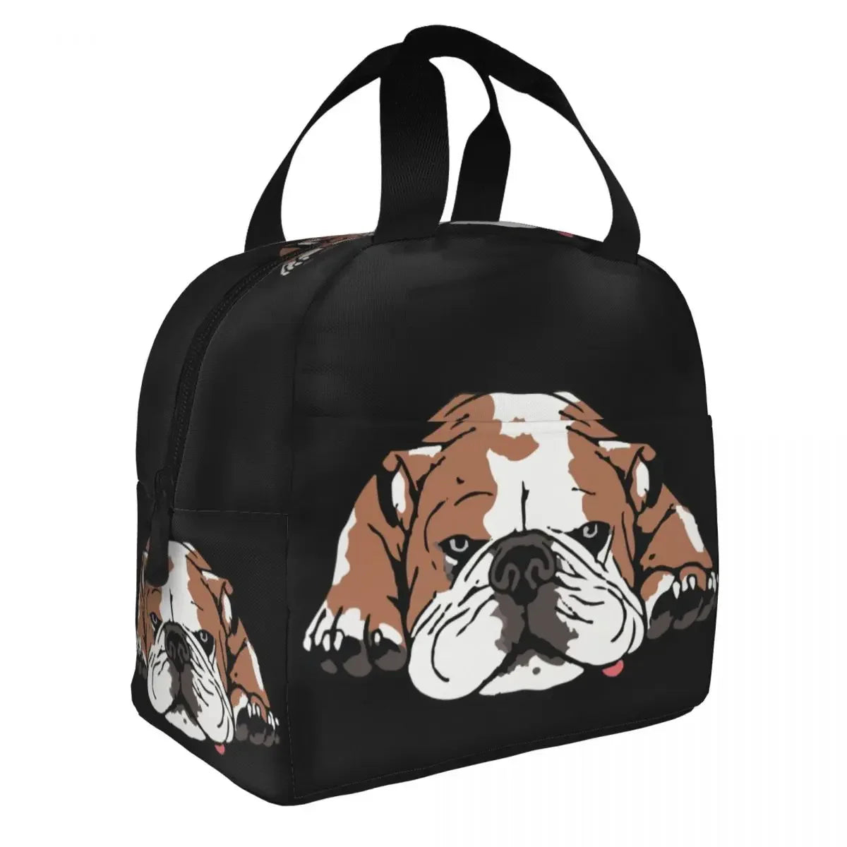 SniffWaggleNWalk™️ Funny Bulldog Dogs Insulated Lunch Bags - Sniff Waggle And Walk