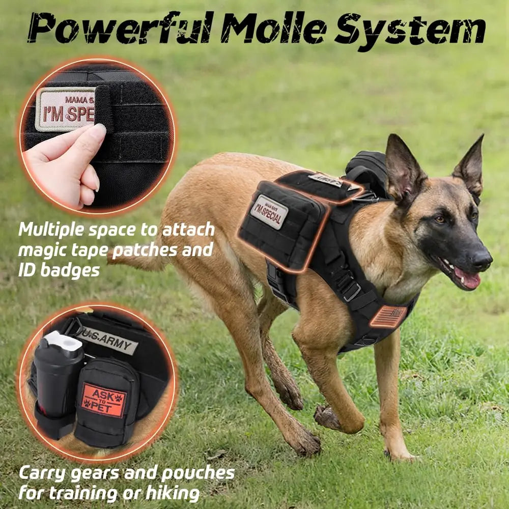 🐾 SniffWaggleNWalk™ Military Vest - Sniff Waggle And Walk