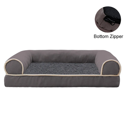 SniffWaggleNWalk™️ Pet Dog Sofa Square Bed - Sniff Waggle And Walk