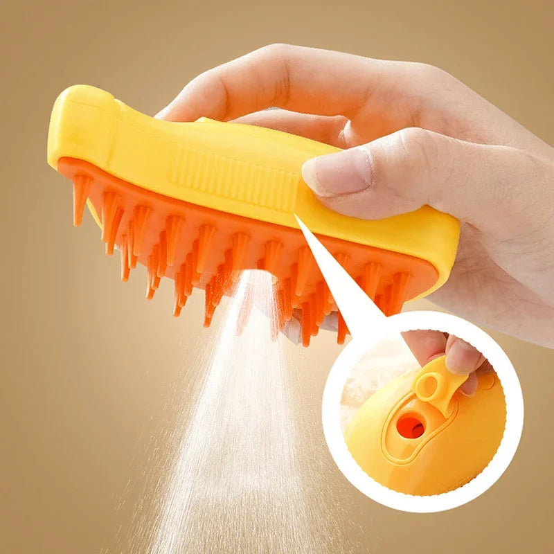 SteamyPaws™ Electric Spa CombBrush - Sniff Waggle And Walk