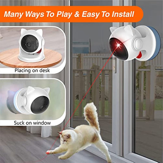 Ultimate Cat Laser Toy – 3 Speed Modes, USB Rechargeable & Adjustable Laser Chaser for Cats-Sniffwaggleandwalk™