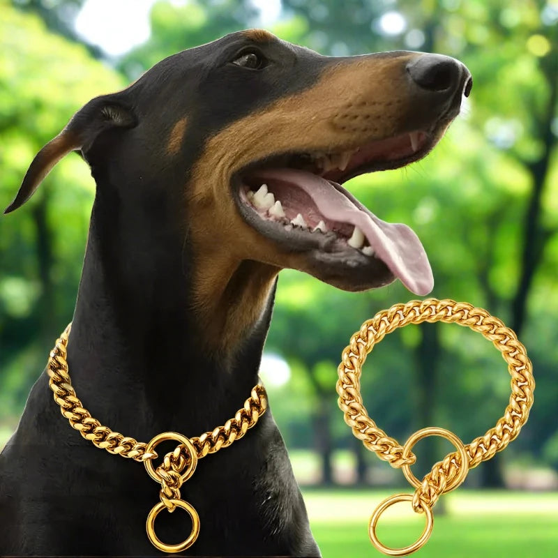 How to measure for a Cuban link slip chain dog collar — head measurement guide and fitting steps