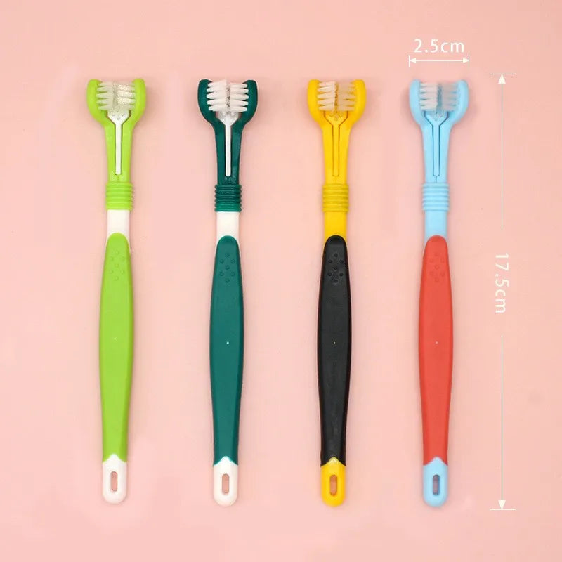 3-Sided Pet Toothbrush - Sniff Waggle And Walk