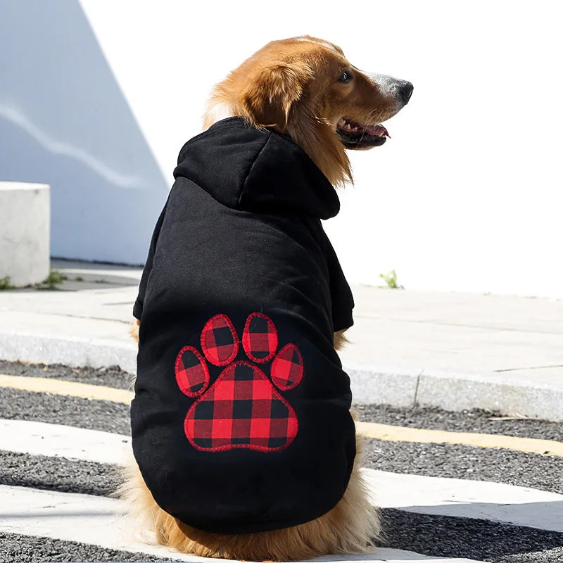 Snifwagglenwalk™ Dog Hoodie: Winter Fleece Pet Clothes with Hat. - Sniff Waggle And Walk