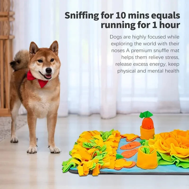 Large fleece snuffle mat for dogs, SnuffleHaven slow feeder, view 14