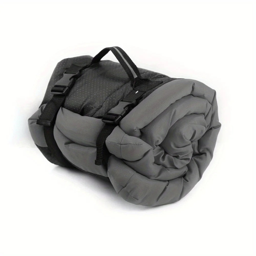 Waterproof anti-slip dog mat in blue, car and crate friendly
